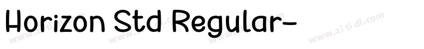 Horizon Std Regular字体转换